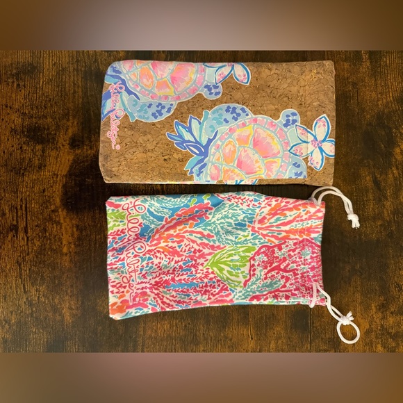 Lilly Pulitzer Floral and Coral Sunglass Pouches - Picture 2 of 6